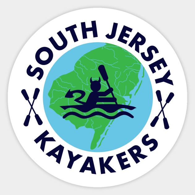 South Jersey Kayakers Sticker by Mike Ralph Creative